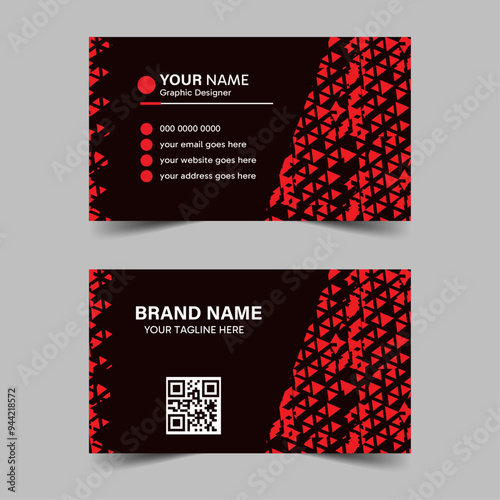 Pattern visiting card design, vector, modern, company business card design layout