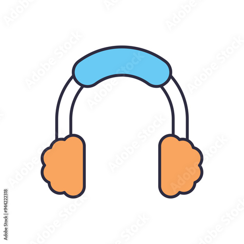 Earmuff  vector icon