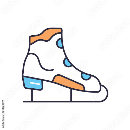 Ice Skate vector icon