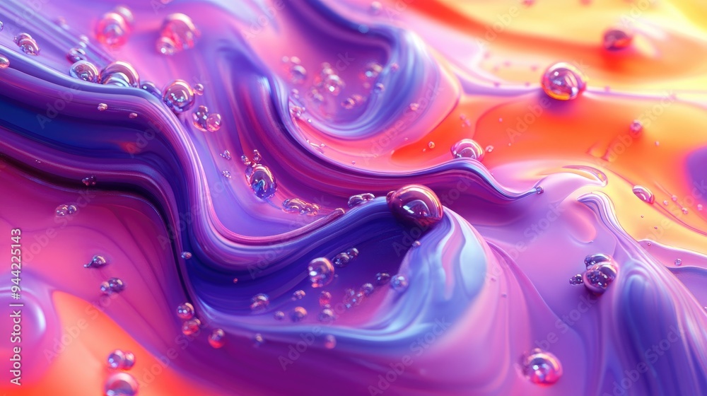 Abstraction paint in a 3D cartoon rendering