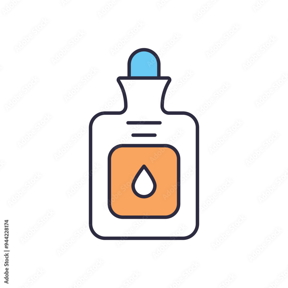 Pocket Hot Water vector icon Pocket Hot Water vector icon