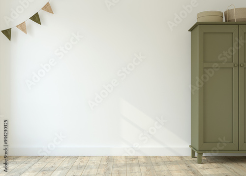 Nursery interior. 3d render.