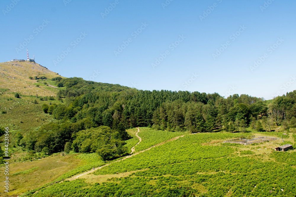 Panoramic view of the mountains and valleys of alps Panoramic view of the mountains and valleys of alps