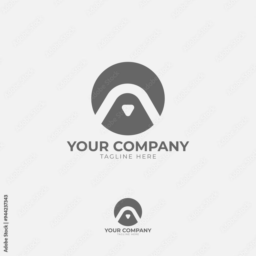 This logo features a prominent This logo features a prominent