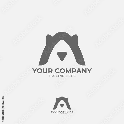 This logo features a prominent 