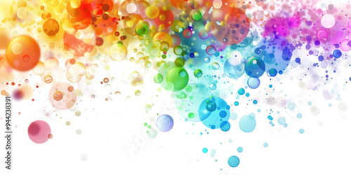 abstract colorful air bubbles background isolated