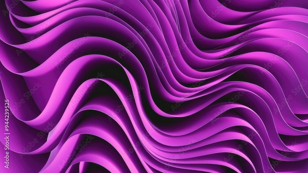  Dynamic Wavy Abstract Background in Vibrant Violet