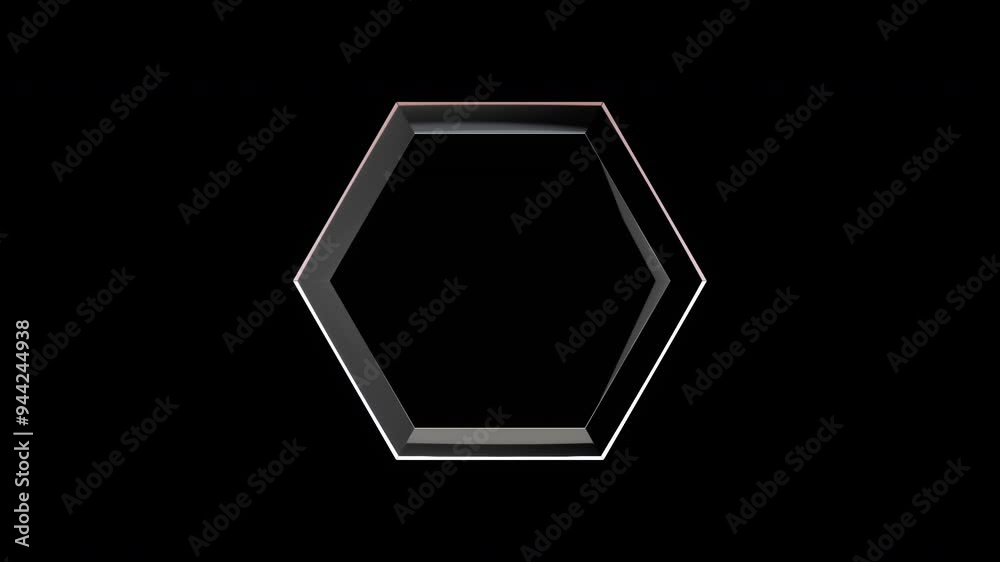 hexagon for Logo 3D animation. Technology infographic elements. hexagon for Logo 3D animation. Technology infographic elements.