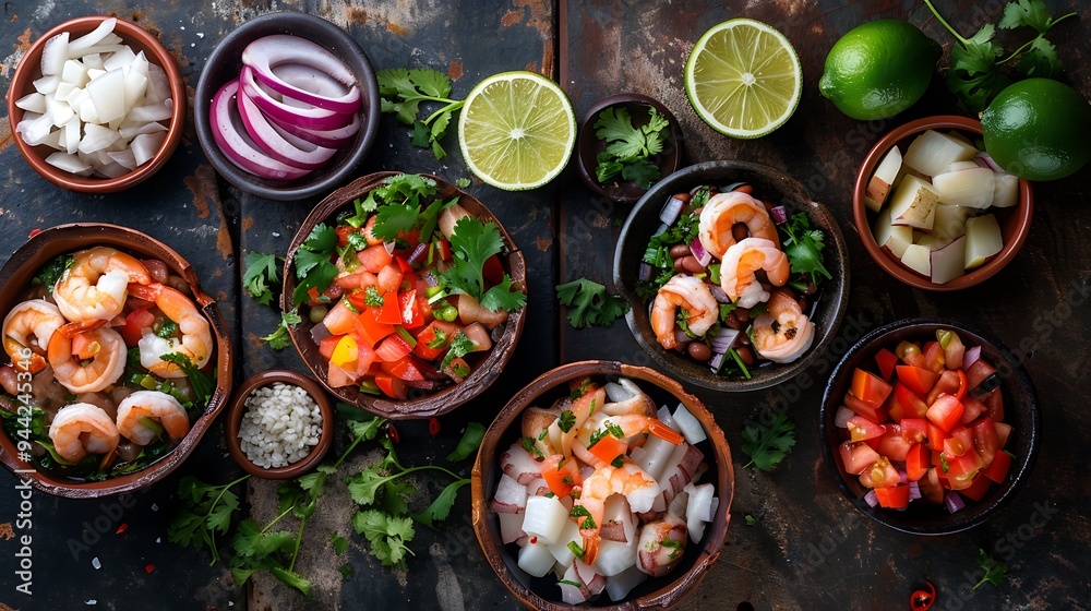 Shrimp Ceviche with Tomato, Red Onion, and Cilantro Shrimp Ceviche with Tomato, Red Onion, and Cilantro