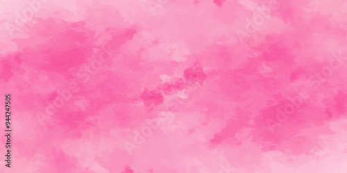 Abstract pink Wall Texture with Watercolor Brush Strokes. Soft pink pastel watercolor background.  party invitation, packaging, surface design. Grunge and textured banner with free copy space.