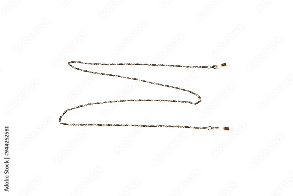 Chic glass chains on a white background Chic glass chains on a white background