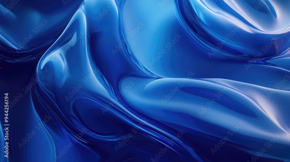 Obraz premium Abstract design on a blue backdrop