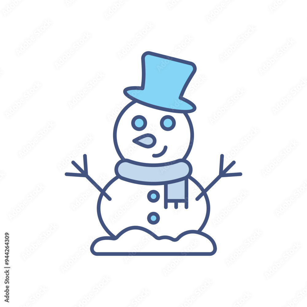Snowman vector icon Snowman vector icon