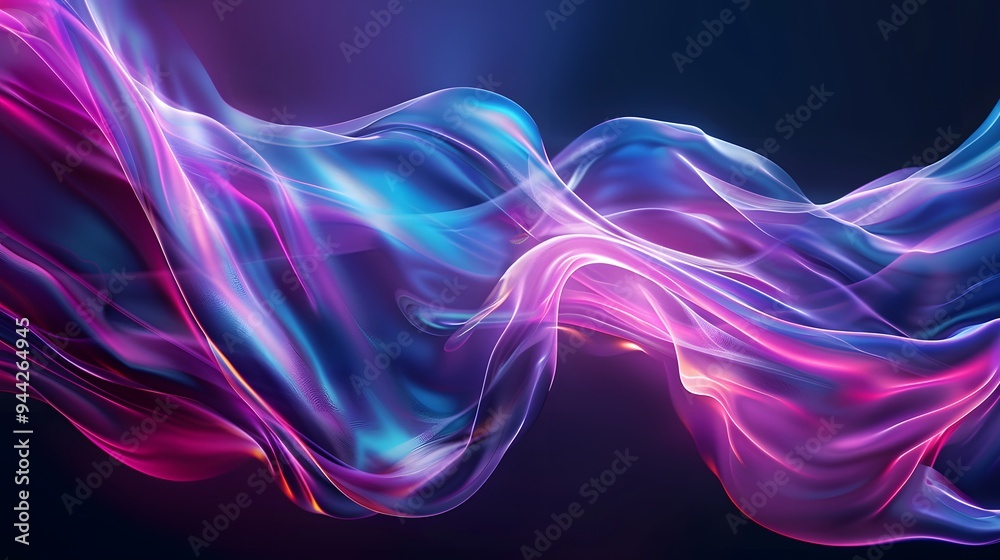 Technology data background glowing particles abstract futuristic and technology digital wave particles glowing background, 3D rendering