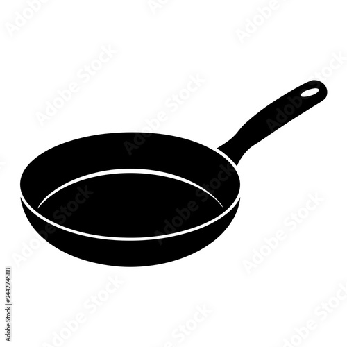 Silhouette Vector of Electric Skillet