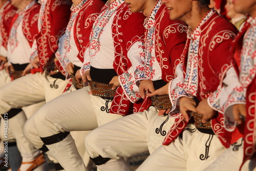 Festive procession through the streets of Sofia of participants in the Vitosha International Folklore Festival