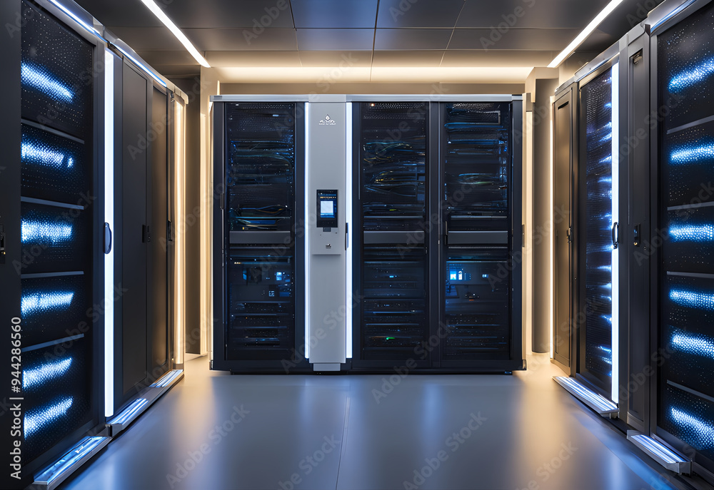 server room data center with hard drives and racks. 3d rendering server room data center with hard drives and racks. 3d rendering