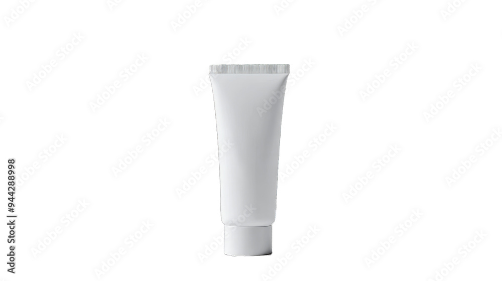 3D plain mockup of a Hand Cream Tube, isolated on a white background 3D plain mockup of a Hand Cream Tube, isolated on a white background