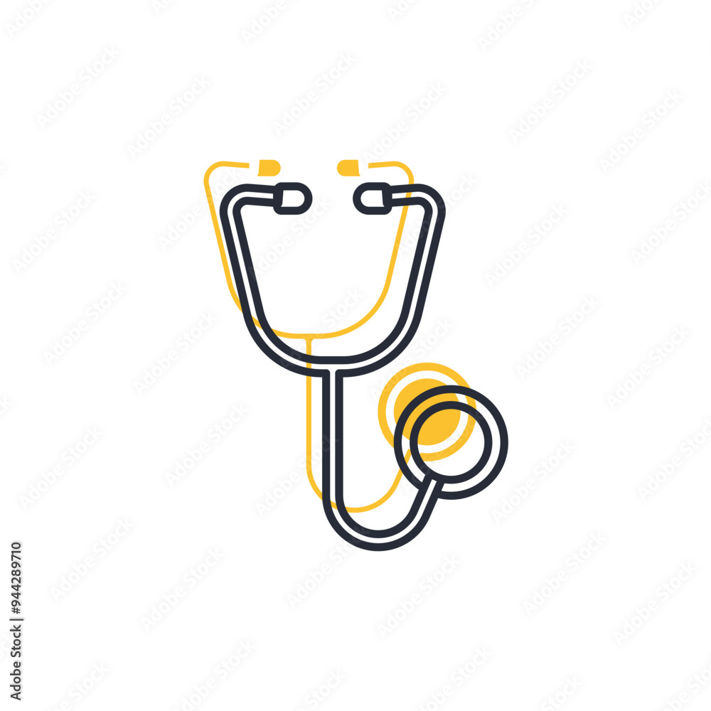 Stethoscope icon vector illustration. Stethoscope symbol isolated on white background Stethoscope icon vector illustration. Stethoscope symbol isolated on white background
