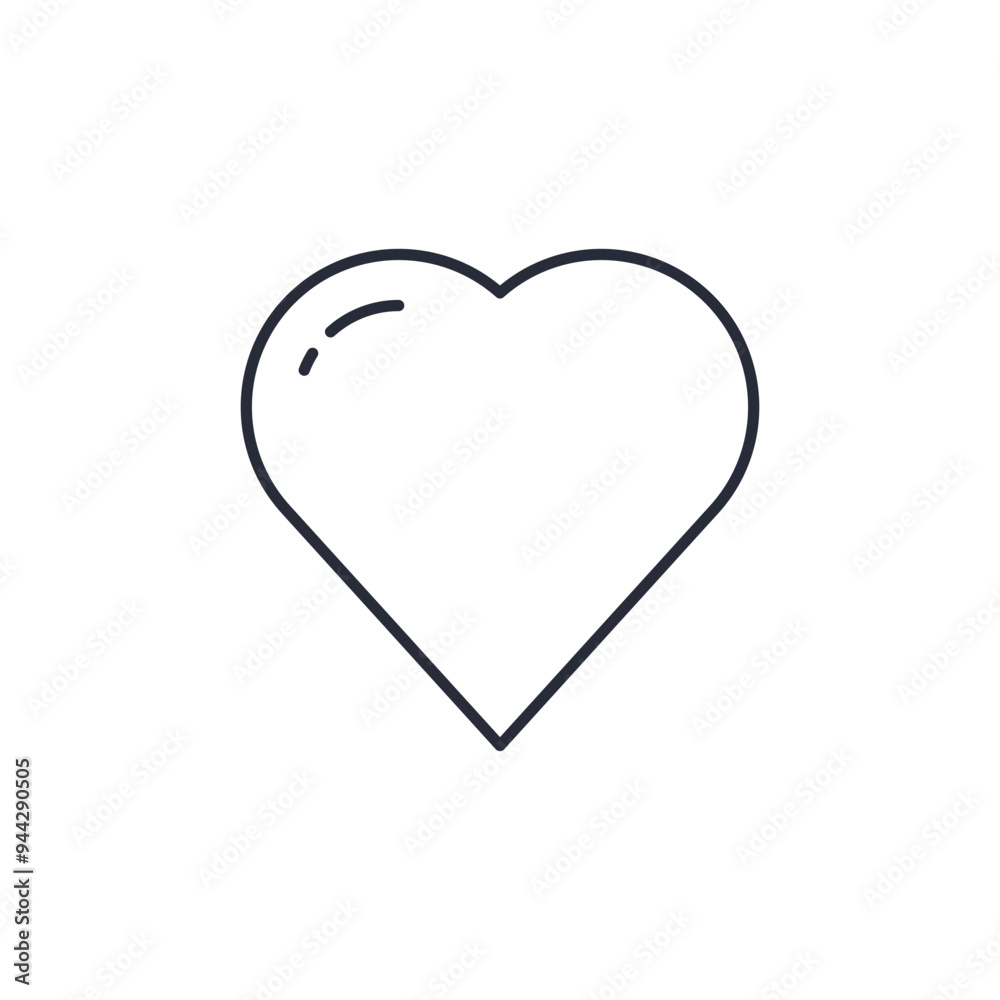 Heart icon vector illustration. Heart symbol isolated on white background Heart icon vector illustration. Heart symbol isolated on white background