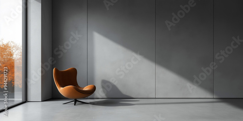 Halloween Background, Empty Wall Mockup with Halloween Decor