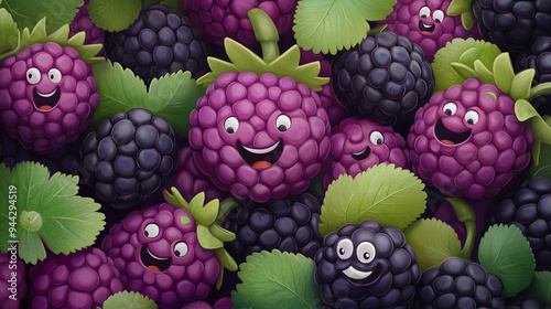 Wallpaper Mural blackberries Torontodigital.ca