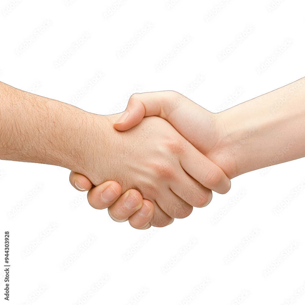 A close-up of two hands shaking in a gesture of agreement, partnership, or friendship, symbolizing cooperation and trust. transparent background A close-up of two hands shaking in a gesture of agreement, partnership, or friendship, symbolizing cooperation and trust. transparent background