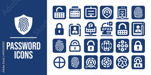 Security icons set Protection symbols. Security symbols vector illustration