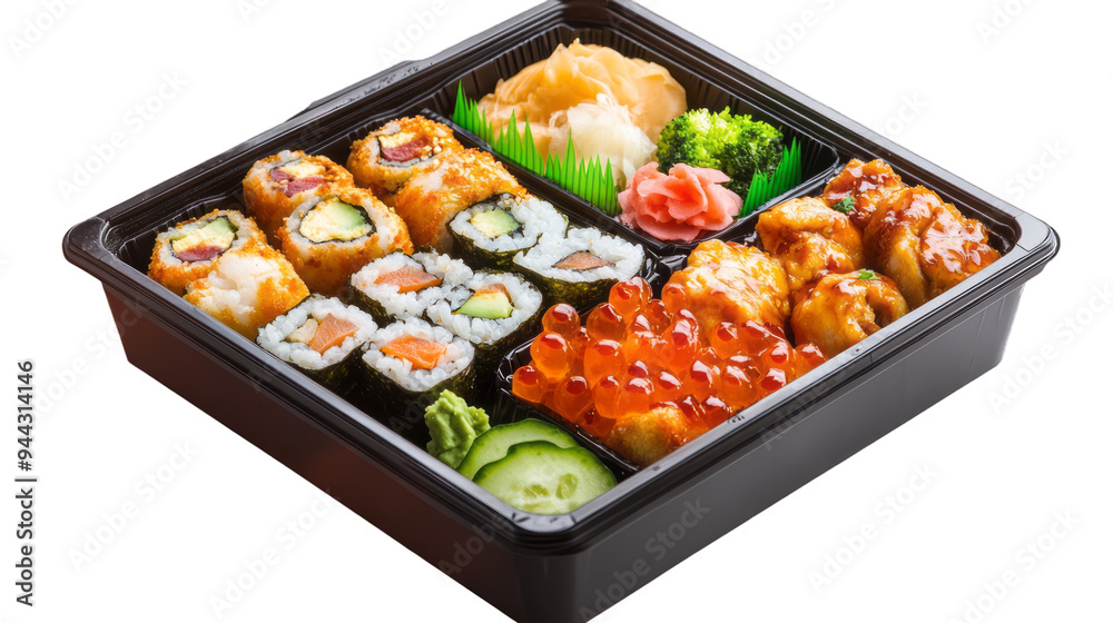 a photo image of a Bento Box on transparency background PNG a photo image of a Bento Box on transparency background PNG