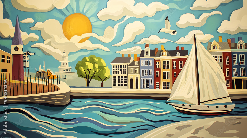 Naklejka premium Charleston