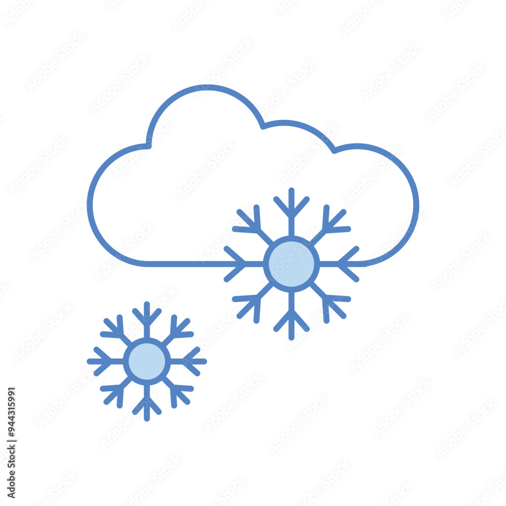 Snow Weather vector icon Snow Weather vector icon