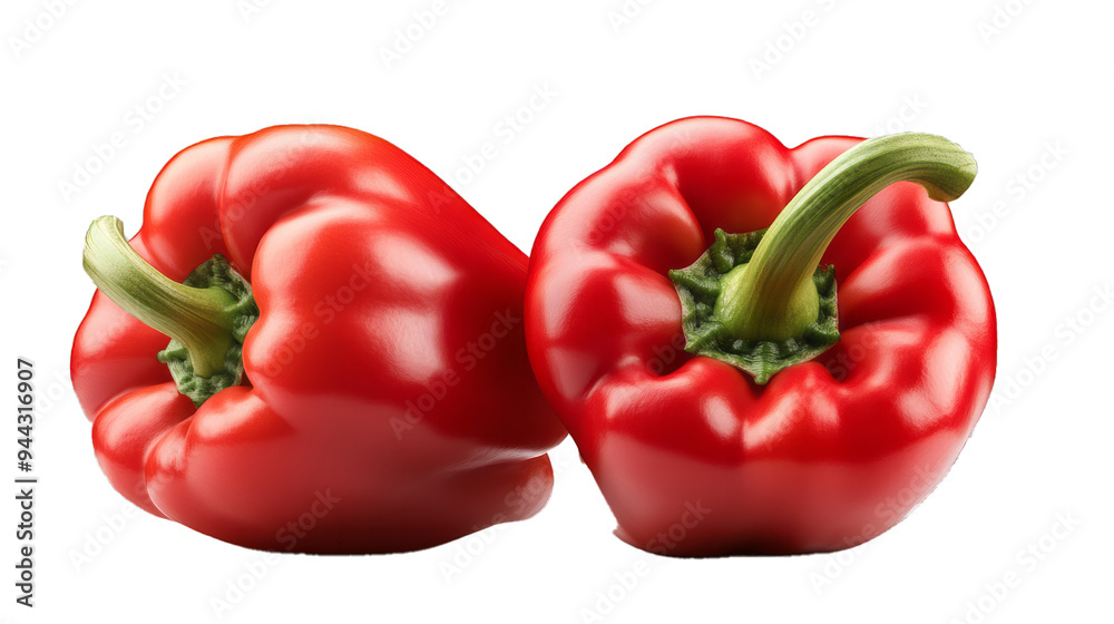 a professional photo of bell pepper on transparency background PNG a professional photo of bell pepper on transparency background PNG