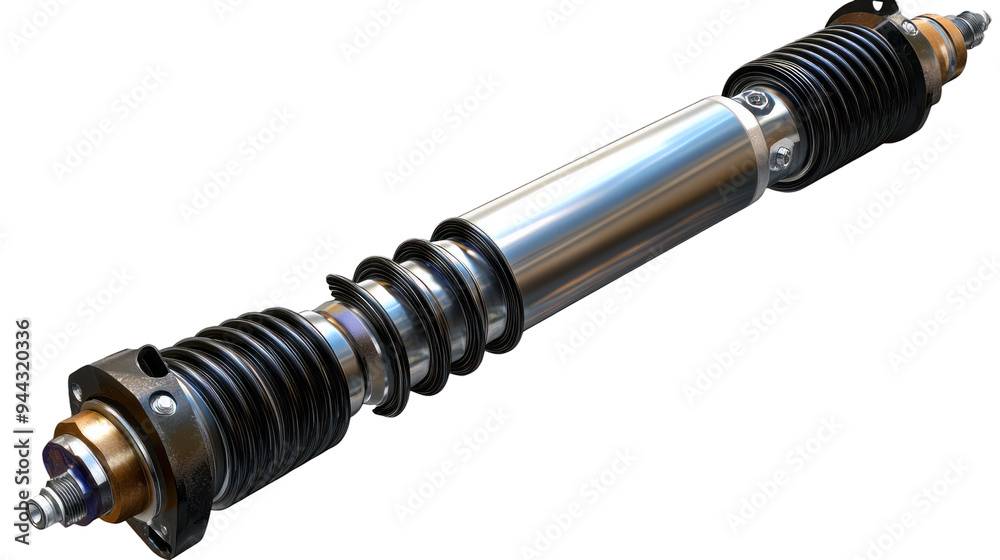 A shock absorber on a transparency background PNG A shock absorber on a transparency background PNG