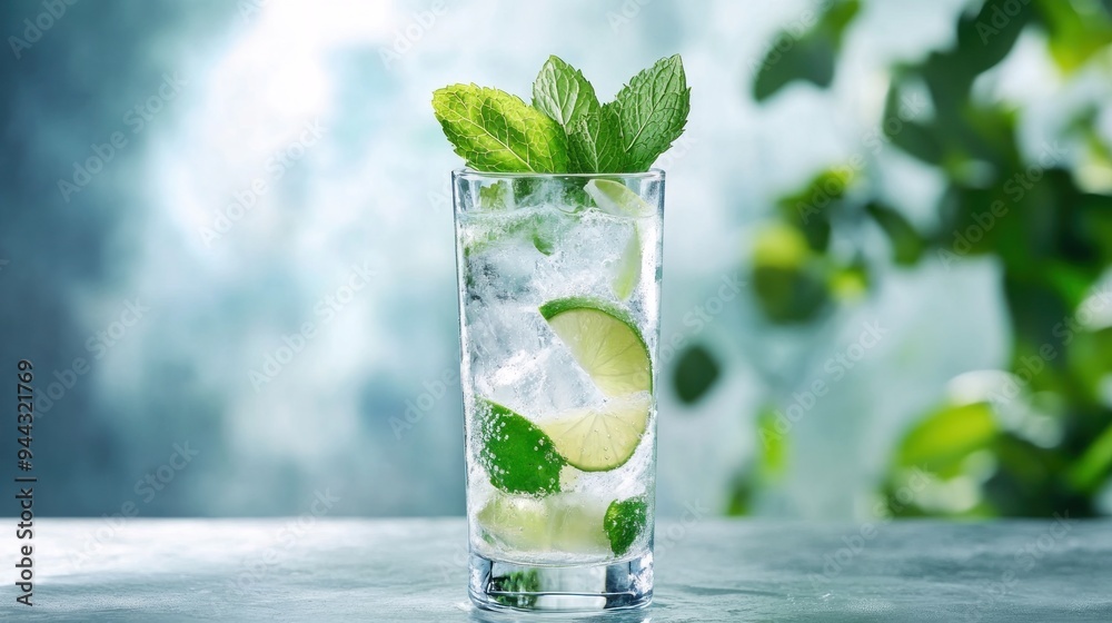 Refreshing Lime and Mint Cocktail Refreshing Lime and Mint Cocktail