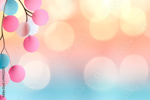 Pastel Spheres on Branch