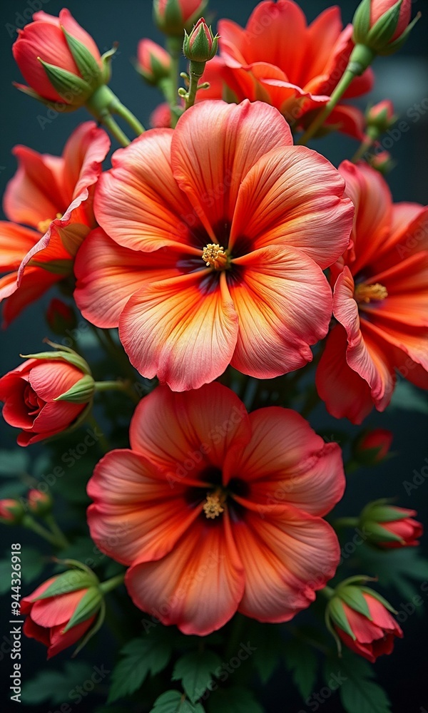 Fototapeta premium Free photo flowers blossom floral bouquet decoration colorful beautiful background garden flowers plant pattern