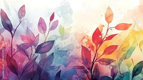 Watercolor background art with a handmade feel