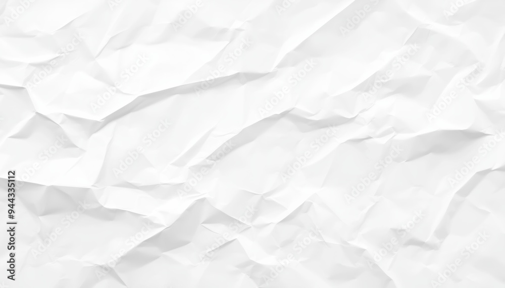 Crumpled White Paper Texture Background Crumpled White Paper Texture Background