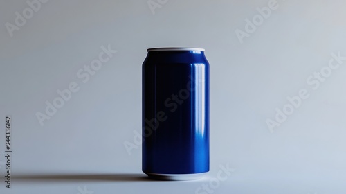 Blue Aluminum Can Mockup