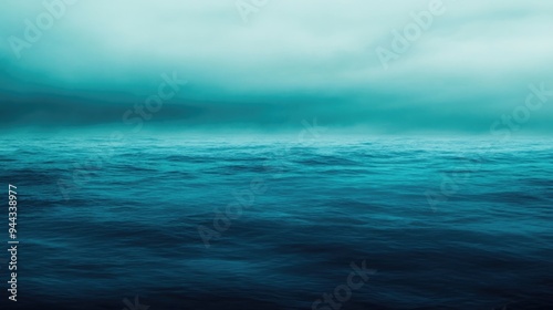 Wallpaper Mural Navy Cyan Gradient. Dark Green Cyan Gradient for Ocean Banner Editing Style Effect Torontodigital.ca