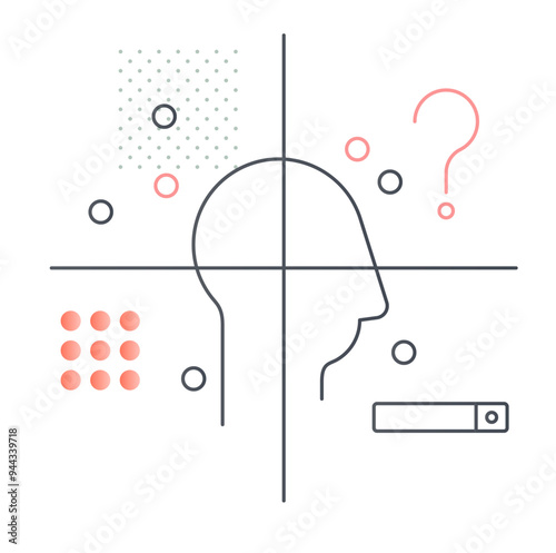 Empathy Mapping Tool - for User Research in Design Thinking  Process - Stock Illustration