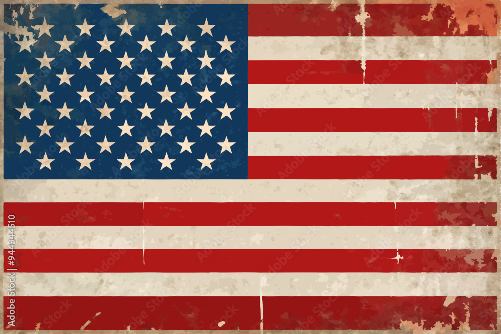 The United States close up flag on a grunge backdrop, ideal as a background for 4th of July celebrations.
The United States close up flag on a grunge backdrop, ideal as a background for 4th of July celebrations.