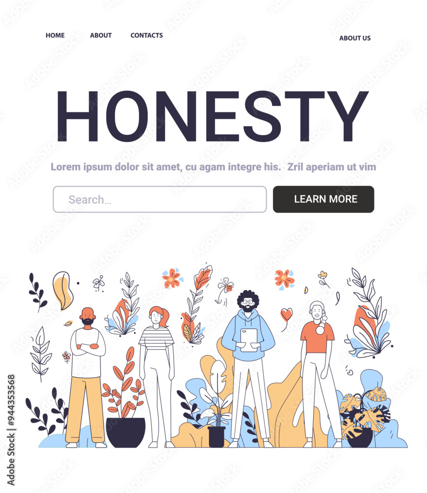 Honesty Mental Health Concept diverse people standing among plants flowers website design Honesty Mental Health Concept diverse people standing among plants flowers website design