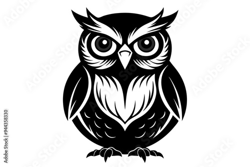 Owl silhouette vector illustration