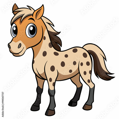 vector illustration of a horse