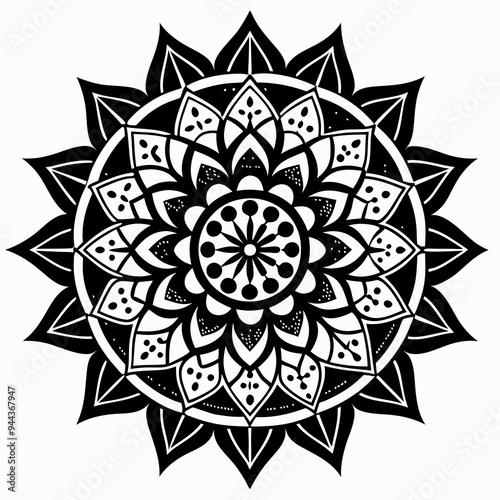 mandala round ornament