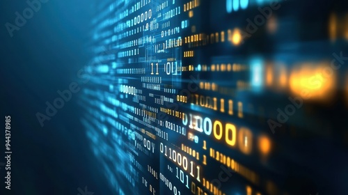 Digital Data Flow Matrix: Realistic Binary Code Streaming Through Complex Cyber Network Visualization