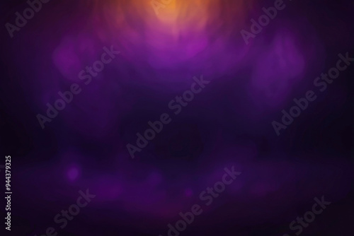 Atmospheric purple blurred background with light haze and bokeh effect. For Halloween design, digital art, modern backdrop, presentation, wallpaper, banner, graphic design, website, creative project