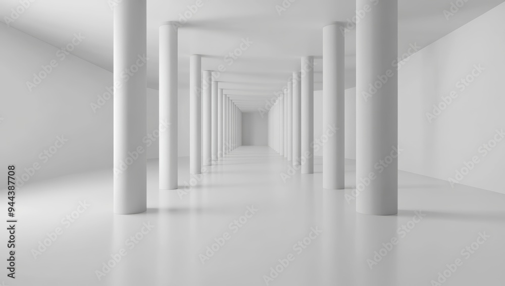 white lines in the shape of an arch with a circle on a teal background, a modern abstract art concept. white lines in the shape of an arch with a circle on a teal background, a modern abstract art concept.