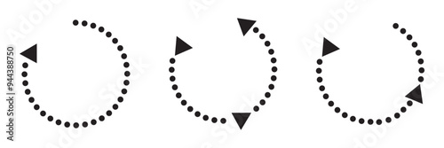 Arrows Repeat icon set. Repetition vector symbol. Exchange or replace sign. Renew, switch, or reverse icon.